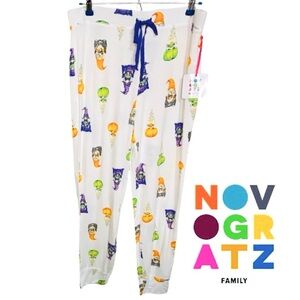 NOVOGRATZ Halloween Gnome Pajama Lounge Pants Joggers Women’s Size M